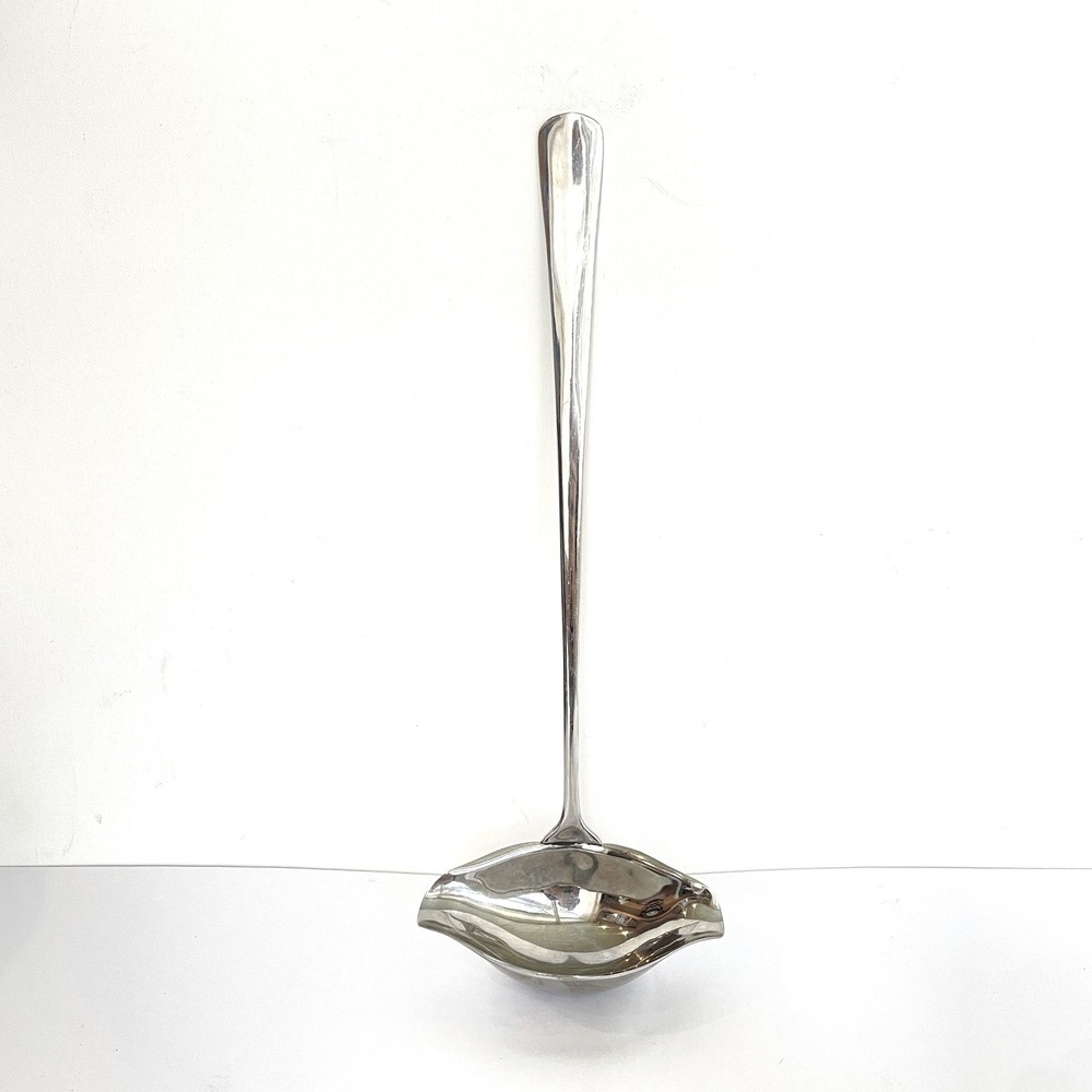 Windsor Silversmiths Japan Stainless Gravy Sauce Ladle Double Spout 15 Inch